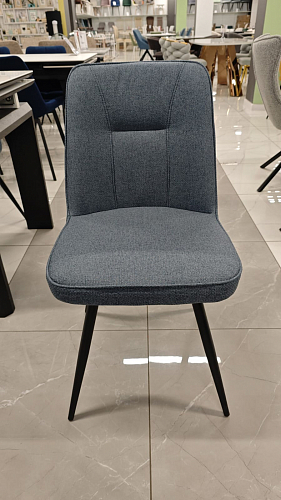 Стул на металлокаркасе Texas 3 поворотный синий / черный из шоурума 1